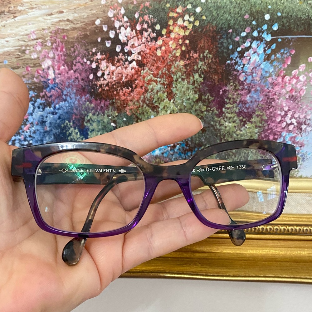 Anne et Valentin Purple Tortoise Glasses France - Picture 3 of 9